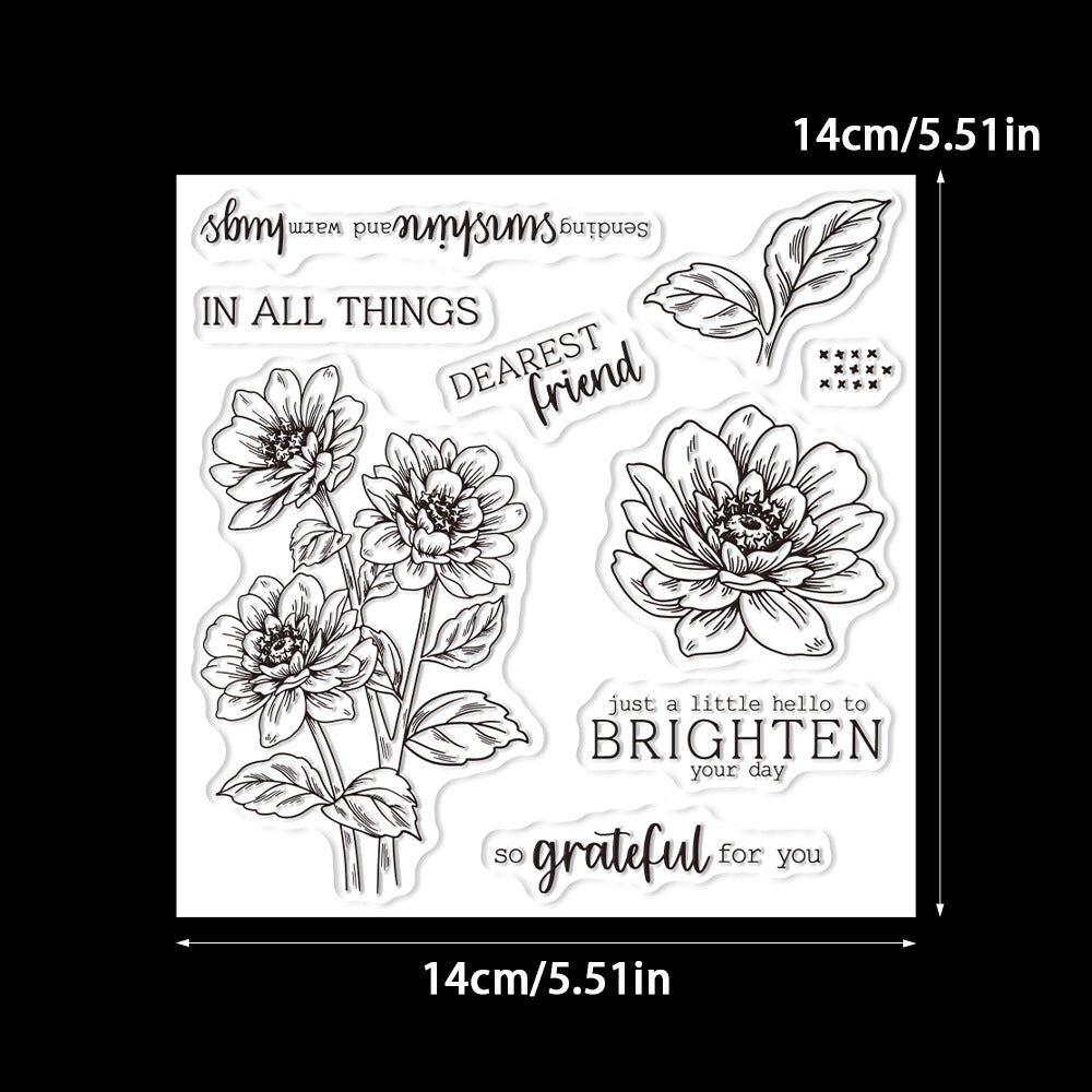Spring Flowers Dies & Stamps Set