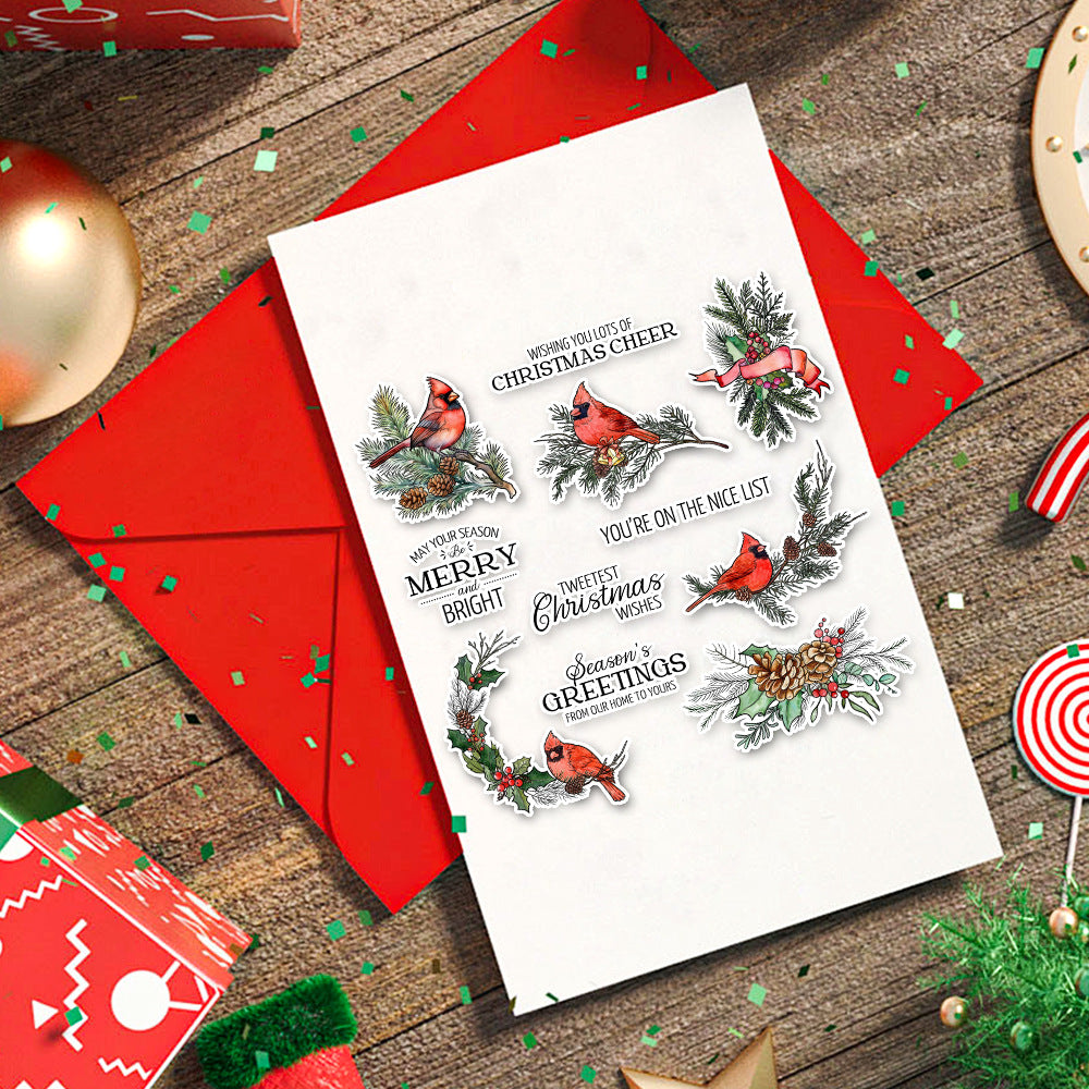 Christmas Birds Clear Stamps
