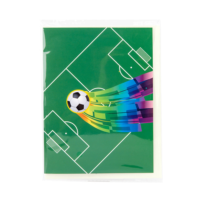 3D Creative Football Pop-Up Greeting Card