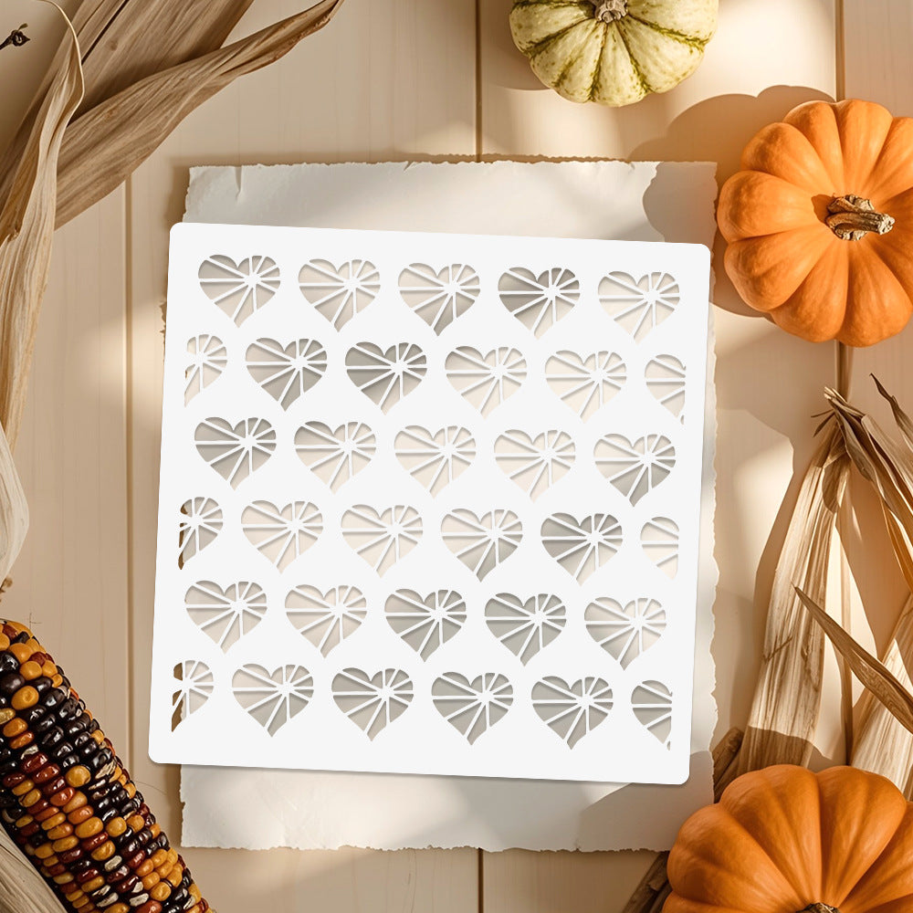Love Background DIY Painting Hollow Stencil