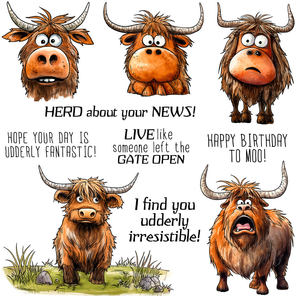 Cute Cows Dies & Stamps Set