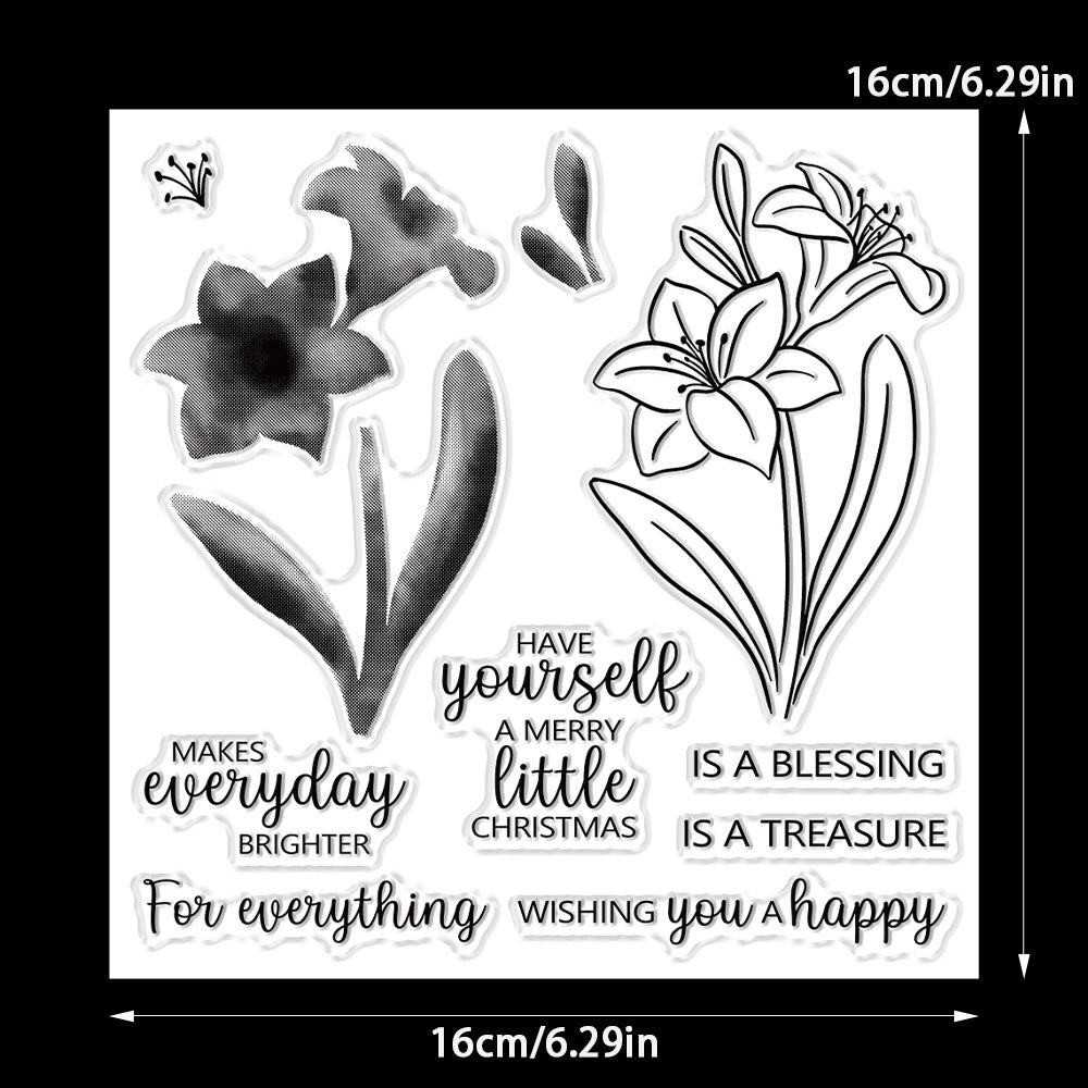 Orchid Dies & Stamps Set