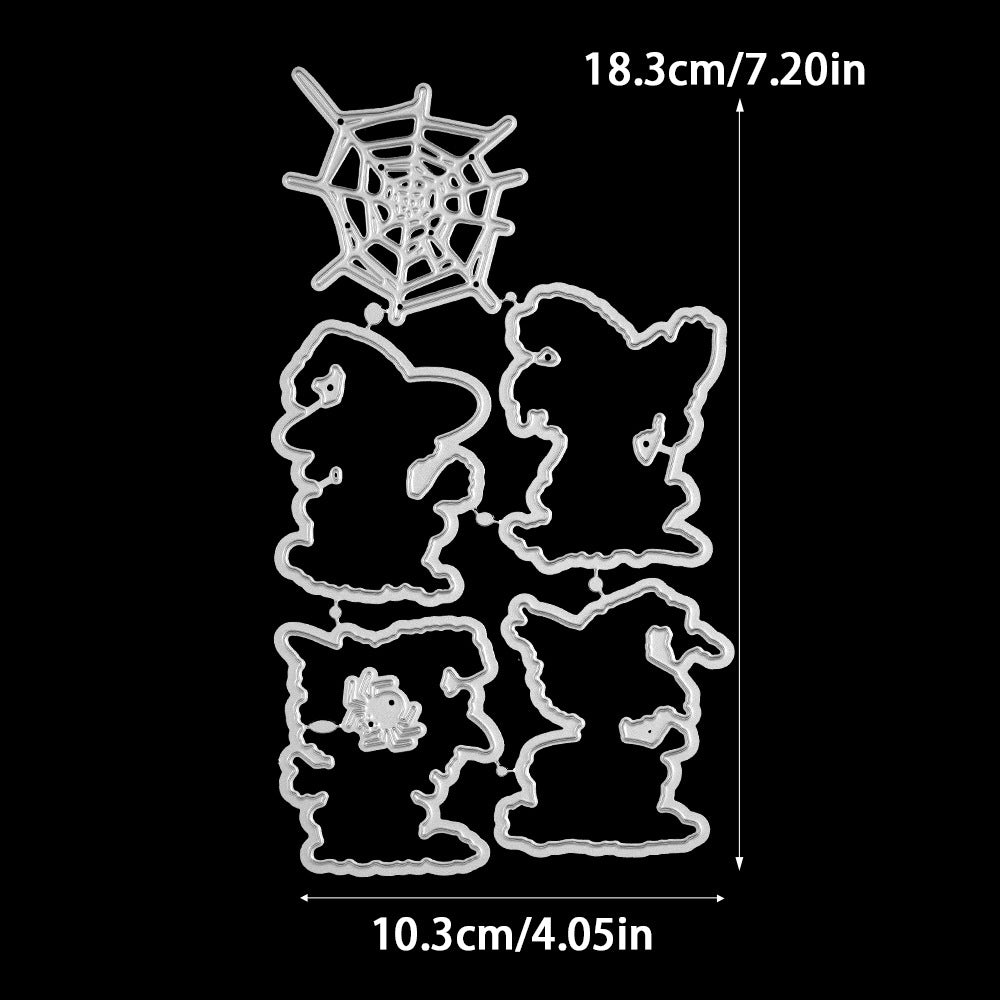 Halloween Skull Dies & Stamps Set