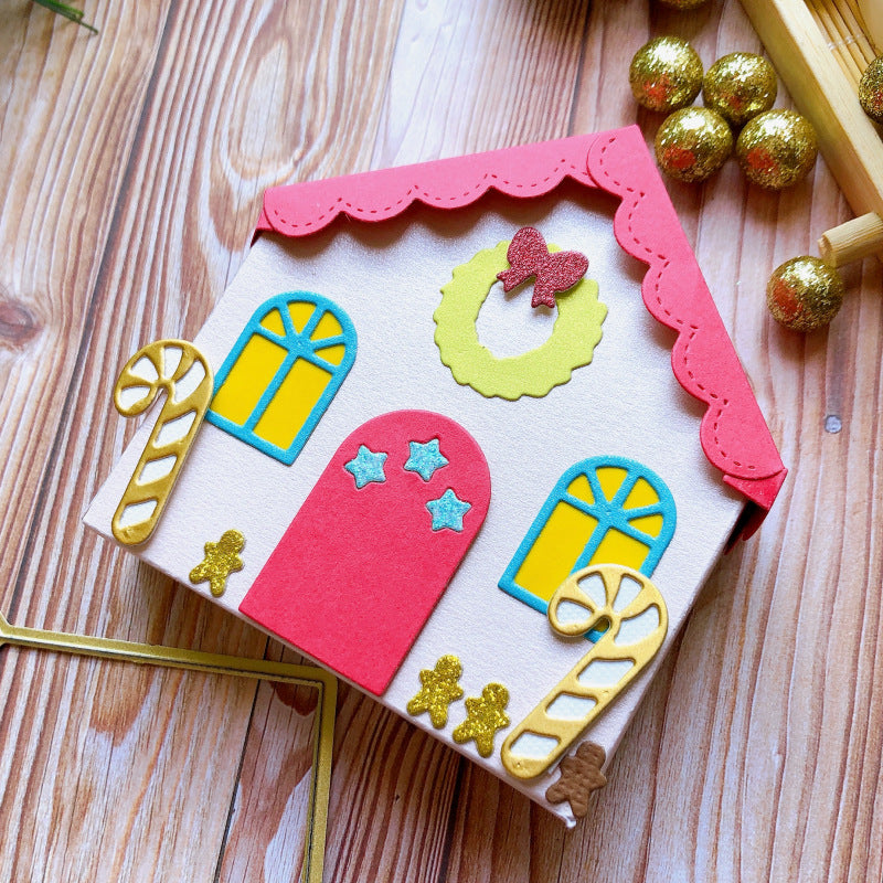 Christmas House Box Metal Cutting Dies