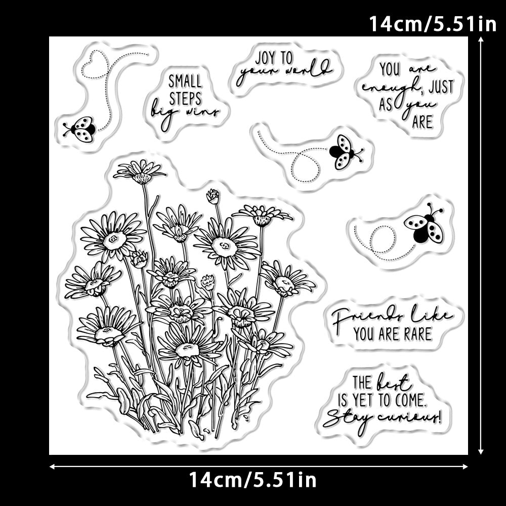 Daisy and Ladybug Dies & Stamps Set