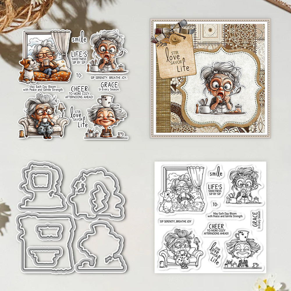 Grandma's Daily Life Dies & Stamps Set