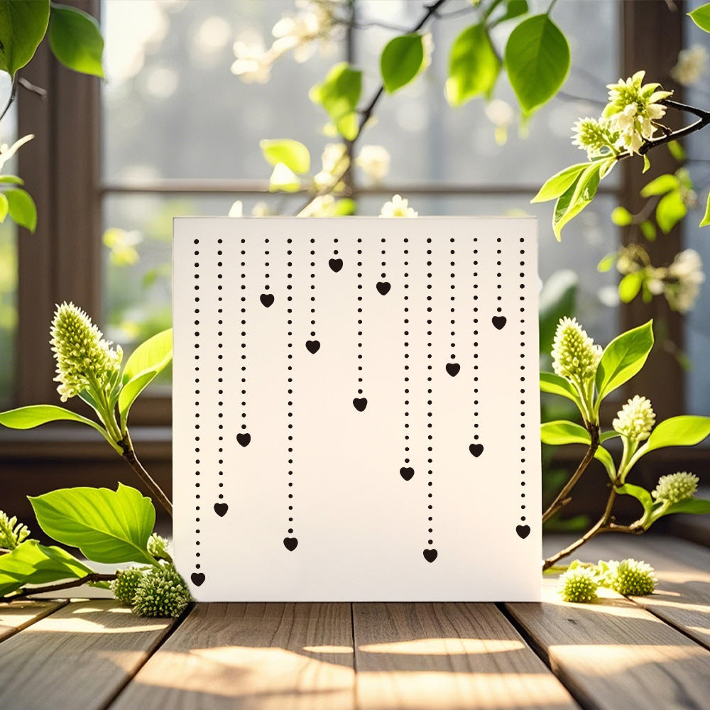 Love Background DIY Painting Hollow Stencil