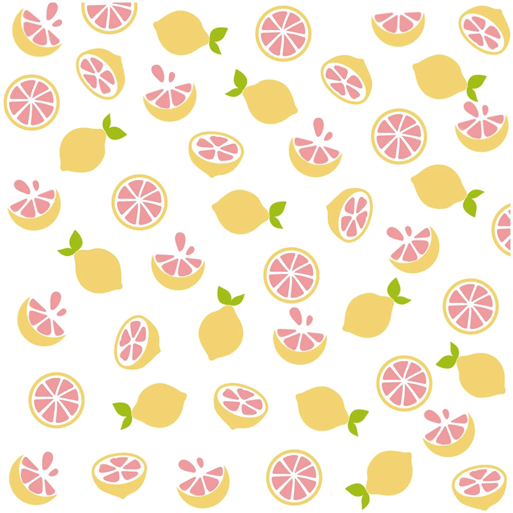Lemon Grapefruit Background DIY Painting Hollow Stencil