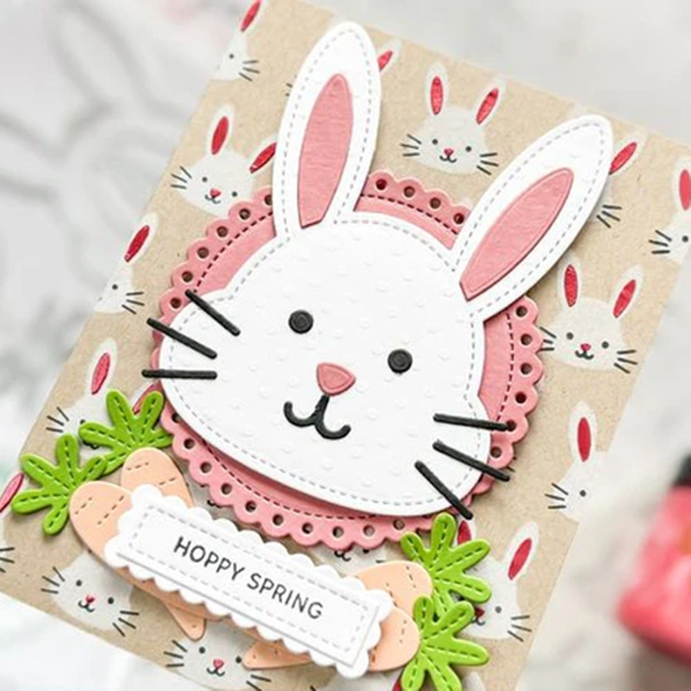 Easter Bunny Head Metal Cutting Dies