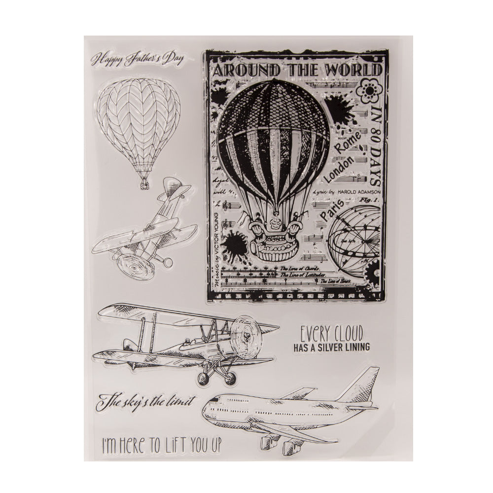 Travel Theme DIY Scrapbook Clear Stamps