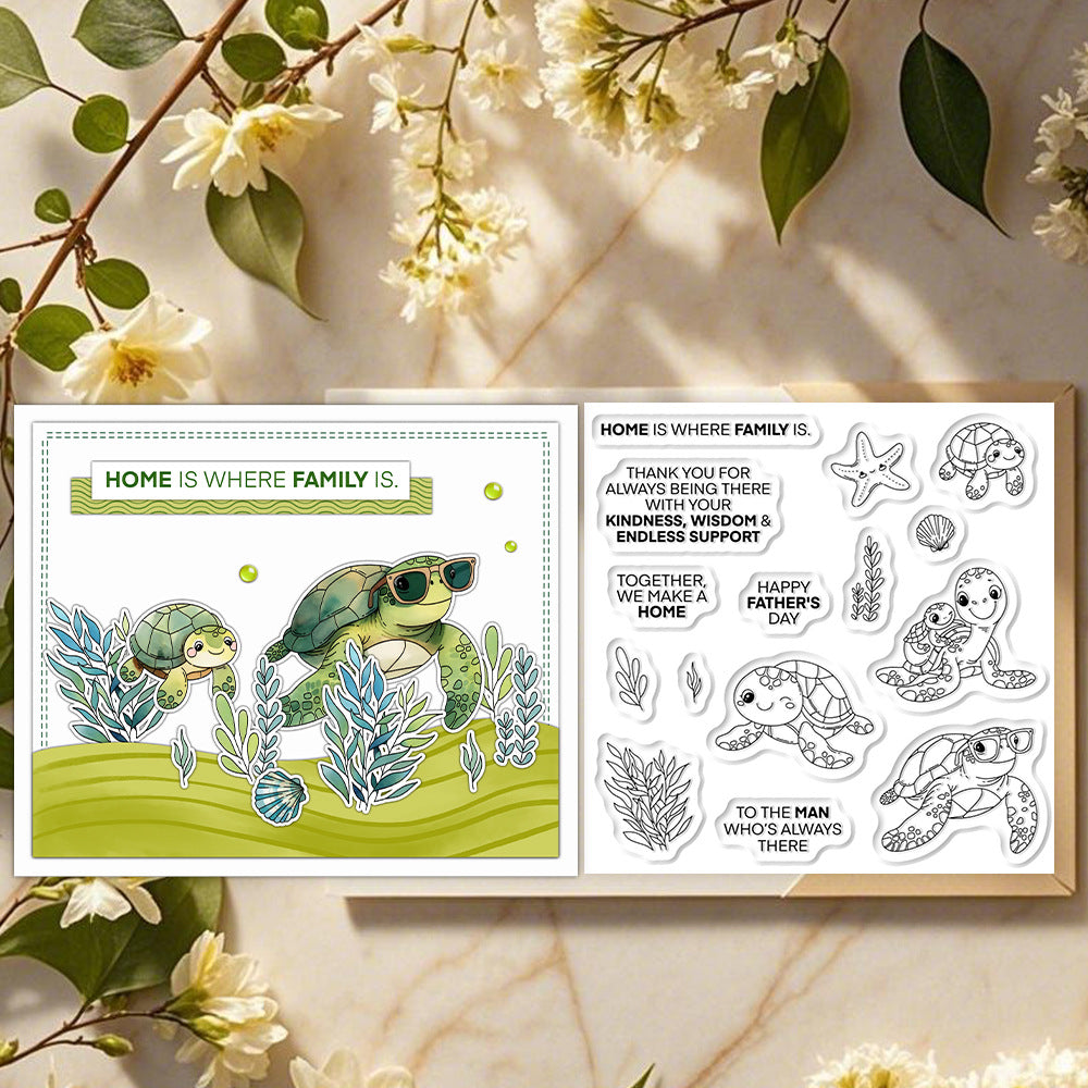 Cute Turtle Clear Stamps