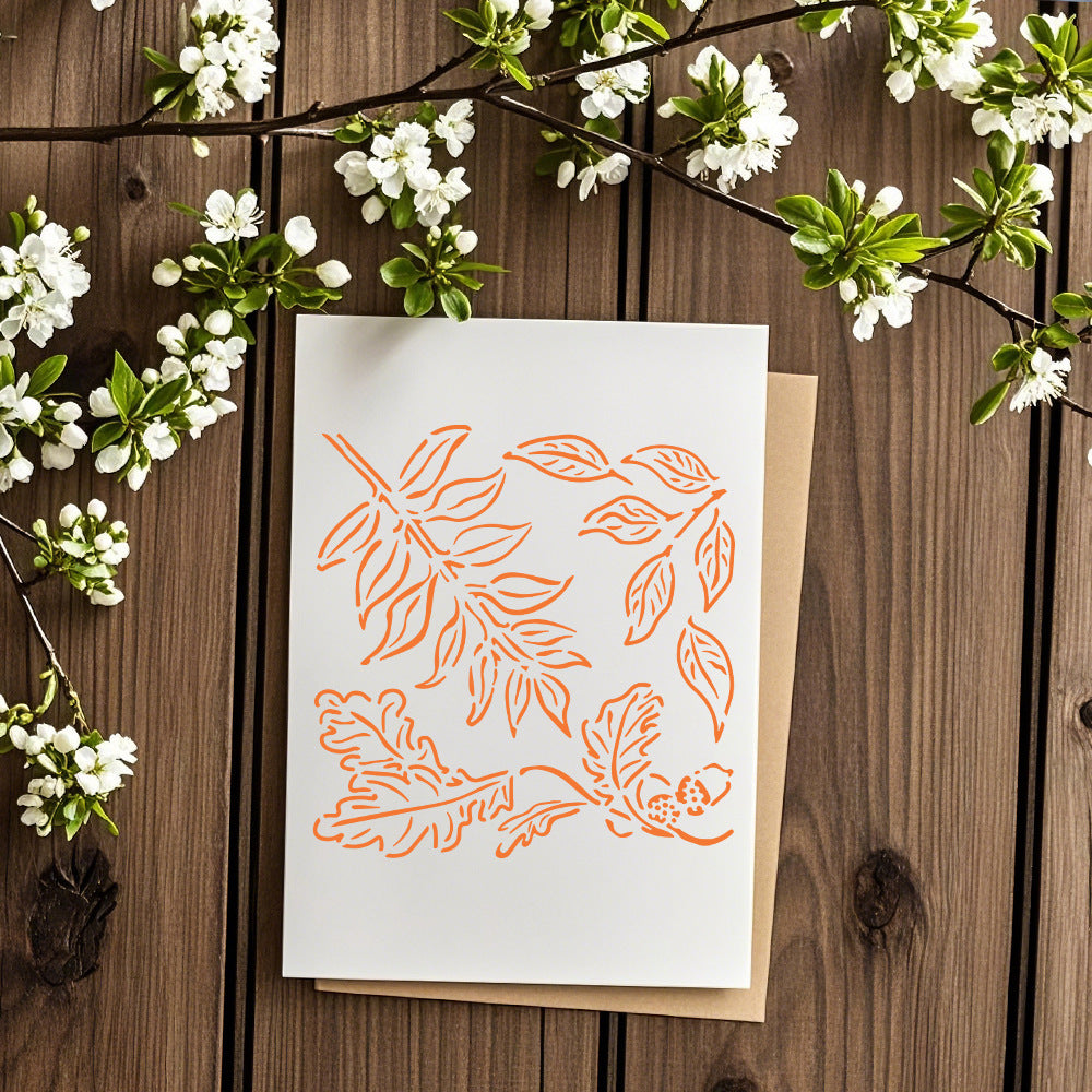 Leaves DIY Painting Hollow Stencil