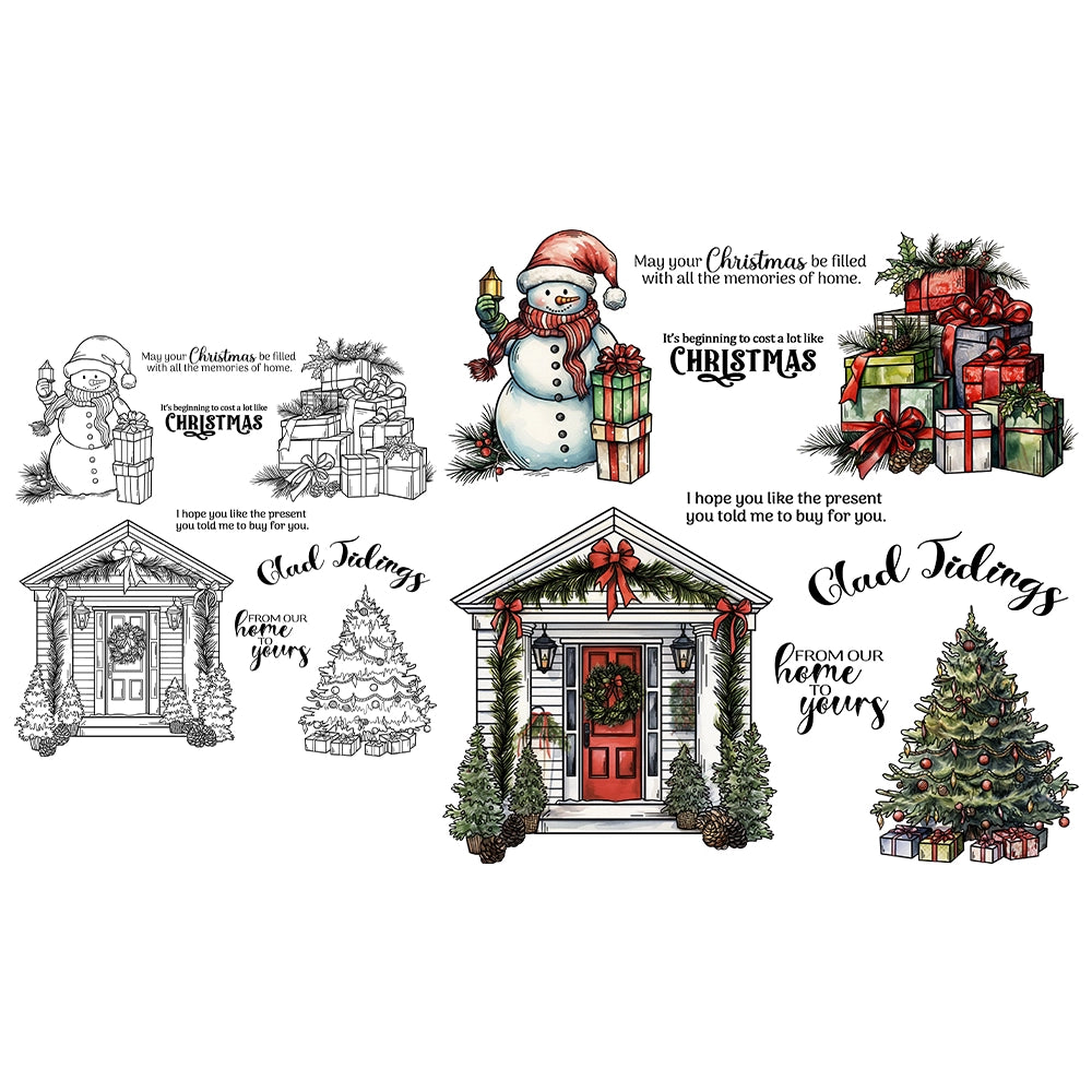 Christmas Decorative Dies & Stamps Set