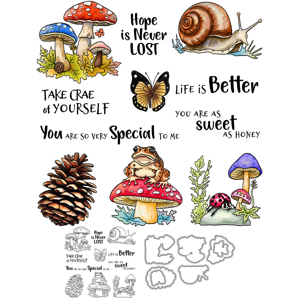 Spring Theme Dies & Stamps Set