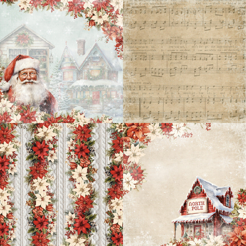 24PCS 6" Wintry Scrapbook Paper & Cardstock