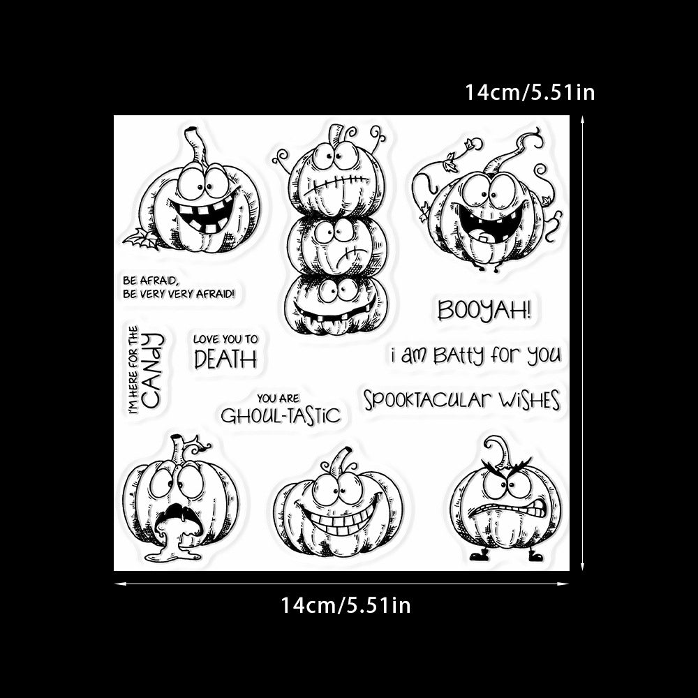 Halloween Pumpkin Dies & Stamps Set