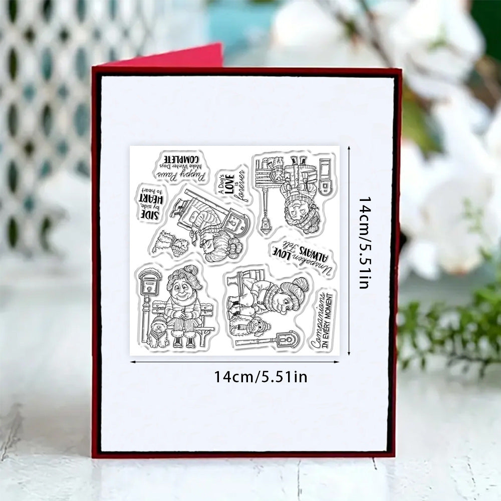 Winter Granny Clear Stamps