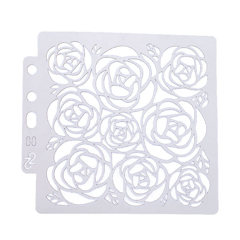 Rose Pattern Hollow Stencil