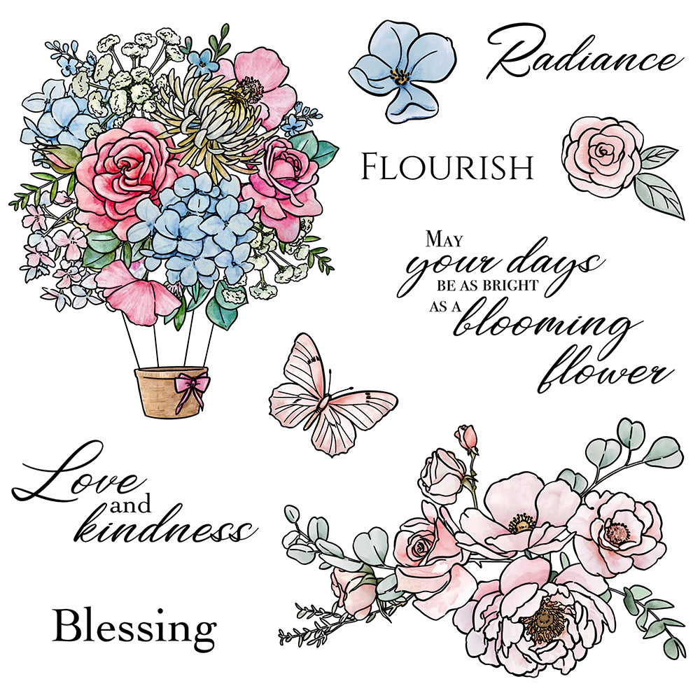 Spring Flowers Clear Stamps