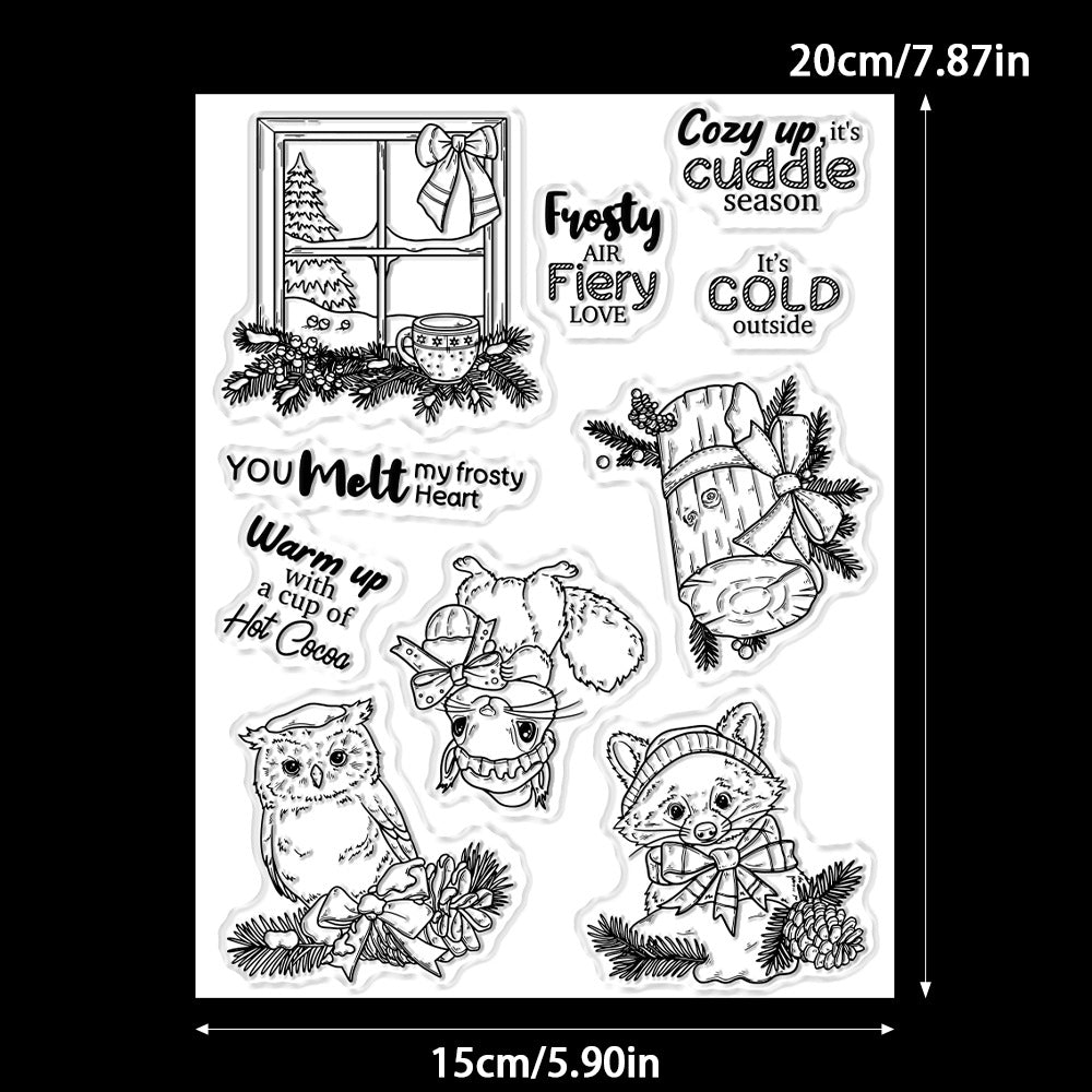 Winter Animals Dies & Stamps Set