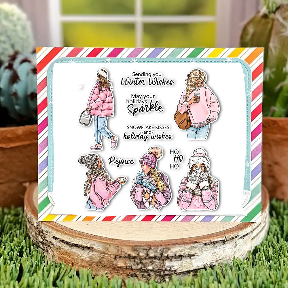 Winter Girls Dies & Stamps Set