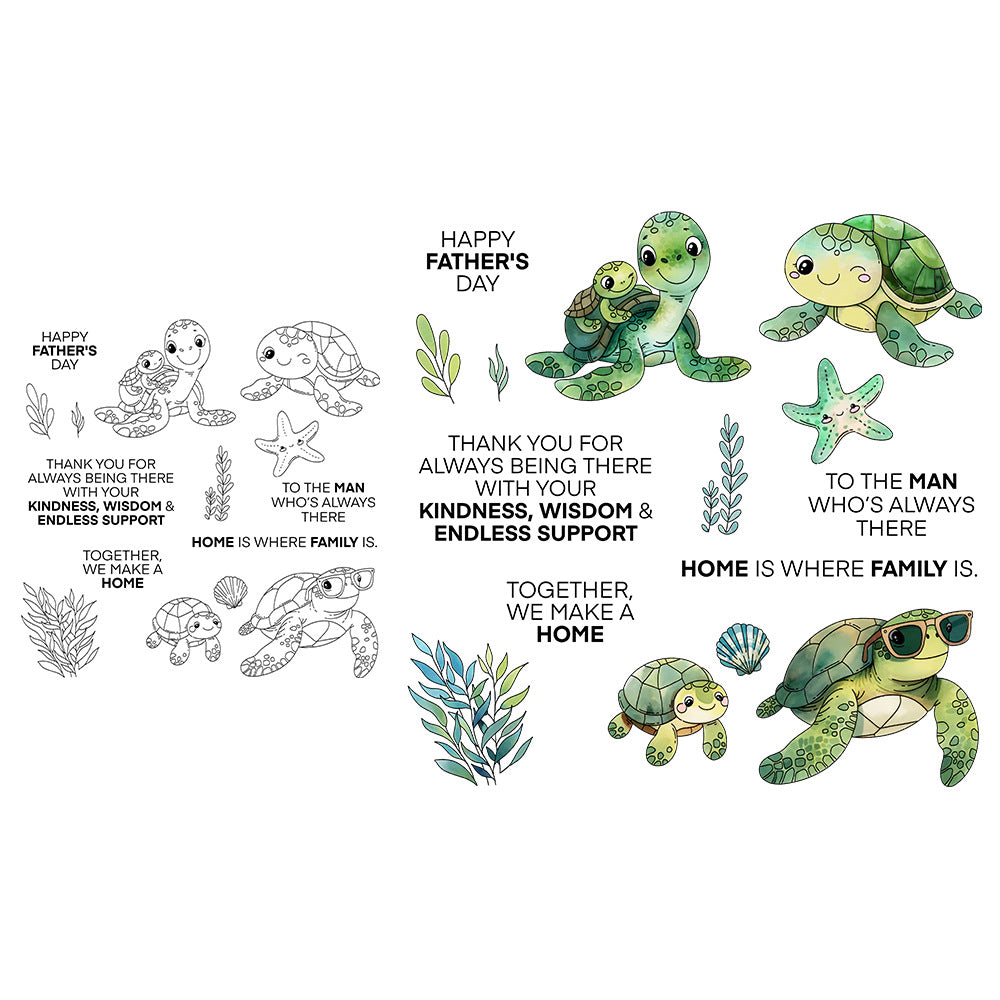 Cute Turtle Clear Stamps