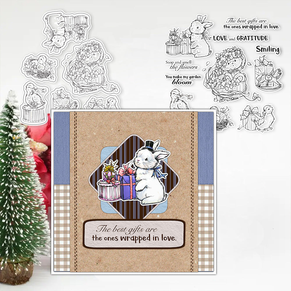 Spring Easter Theme Dies & Stamps Set