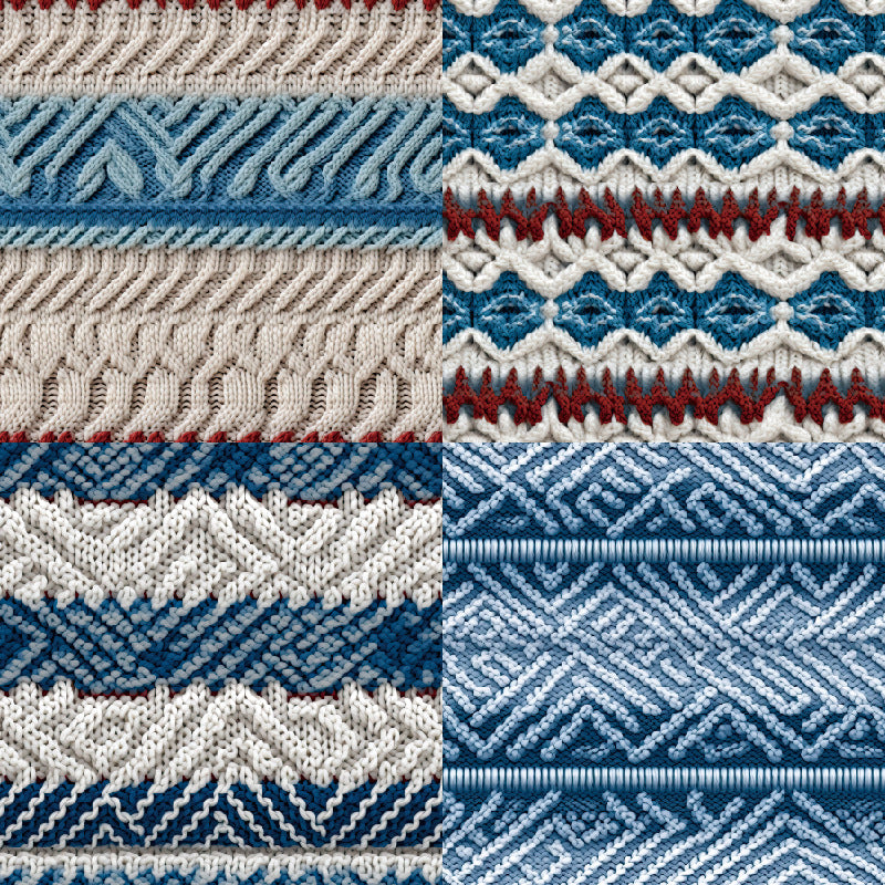 24PCS 6" Winter Sweater Scrapbook Paper & Cardstock