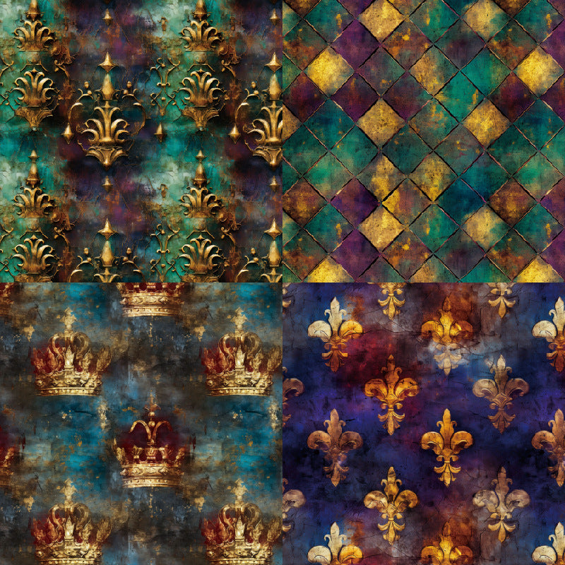 24PCS 6" Crown Scrapbook Paper & Cardstock