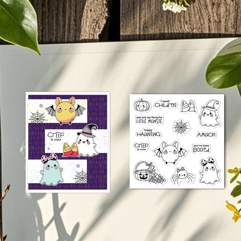 Halloween Ghost Dies & Stamps Set