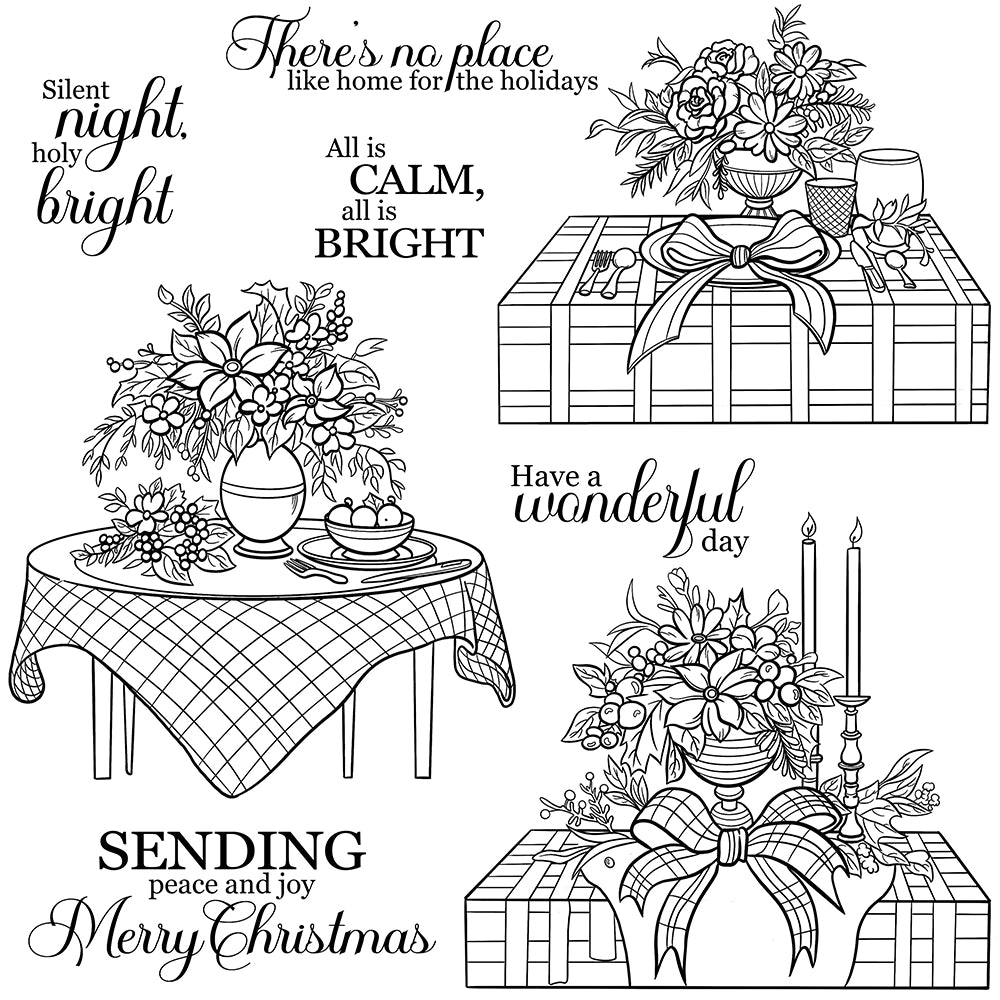 Christmas Decorations Clear Stamps