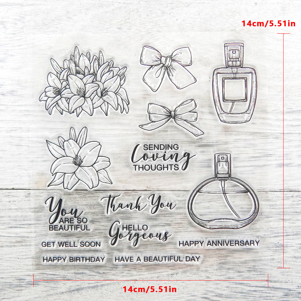 Perfume & Lily Dies & Stamps Set