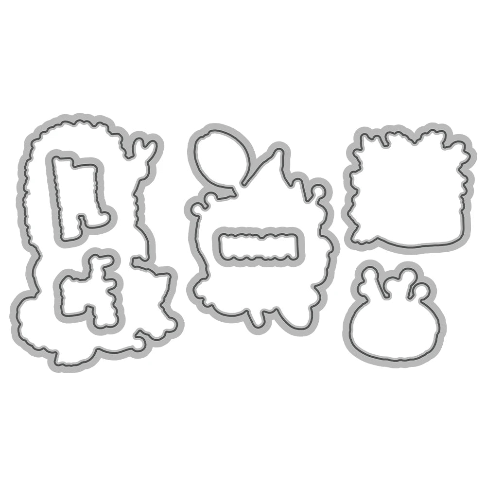 Cute Tailor Mouse Dies & Stamps Set