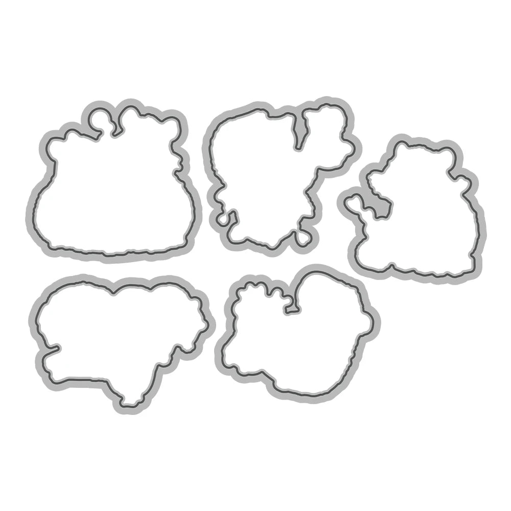 Mom Baby Capybara Dies & Stamps Set