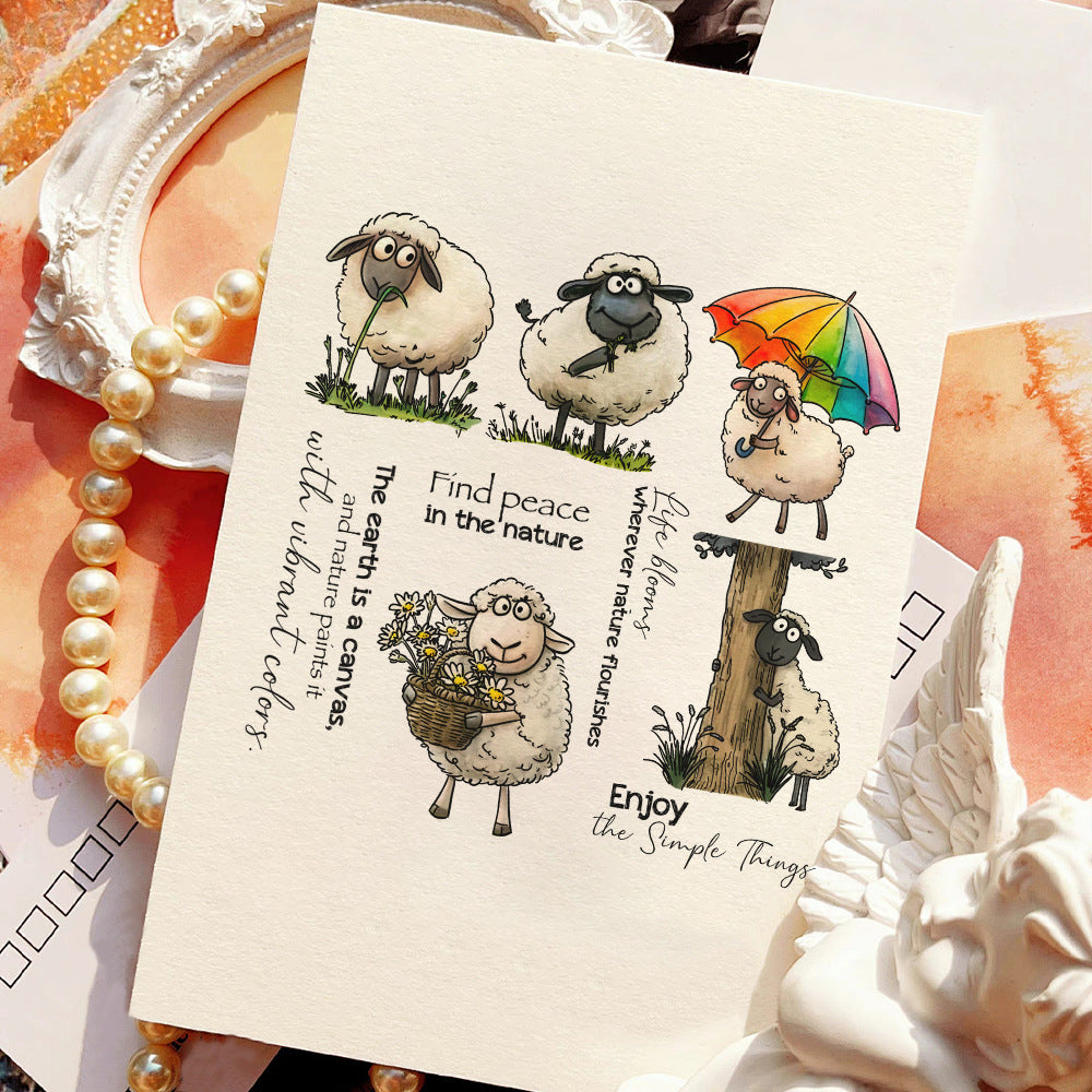 Lamb Eating Grass Dies & Stamps Set