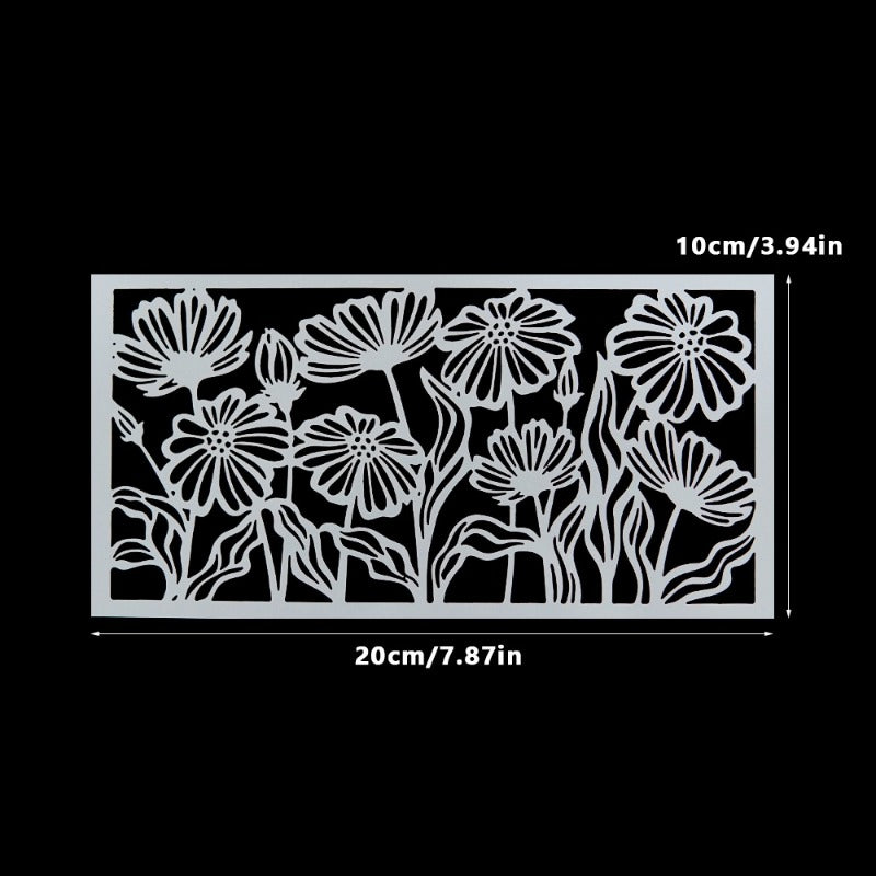 Flower DIY Painting Hollow Stencil