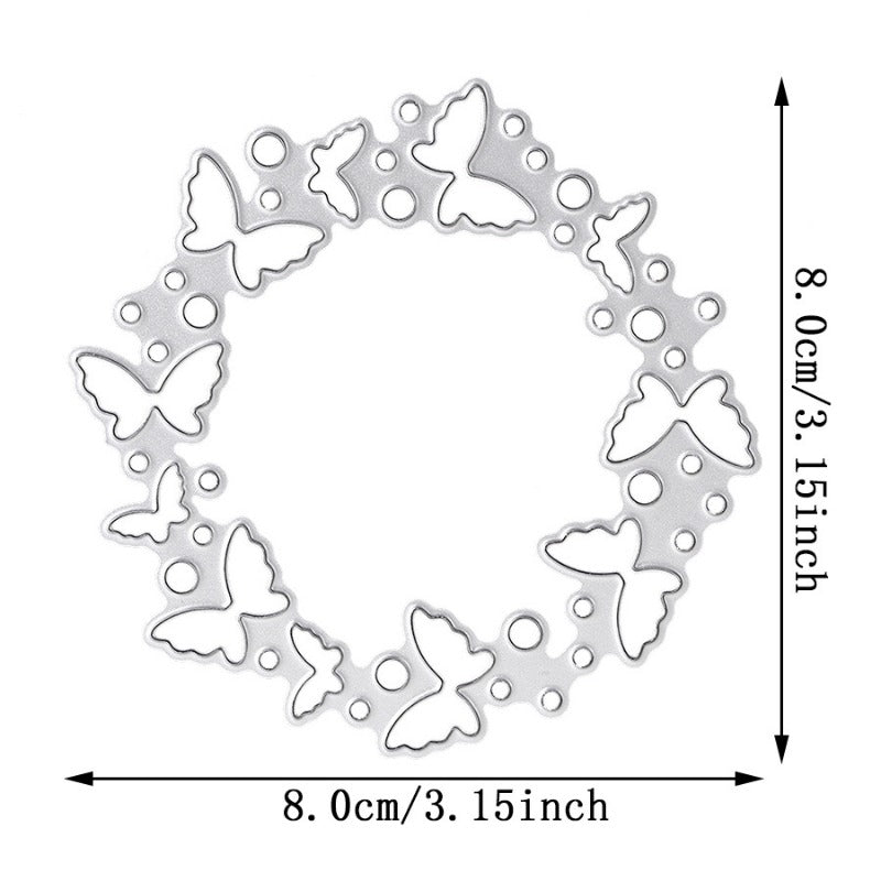 Butterfly Wreath Metal Cutting Dies