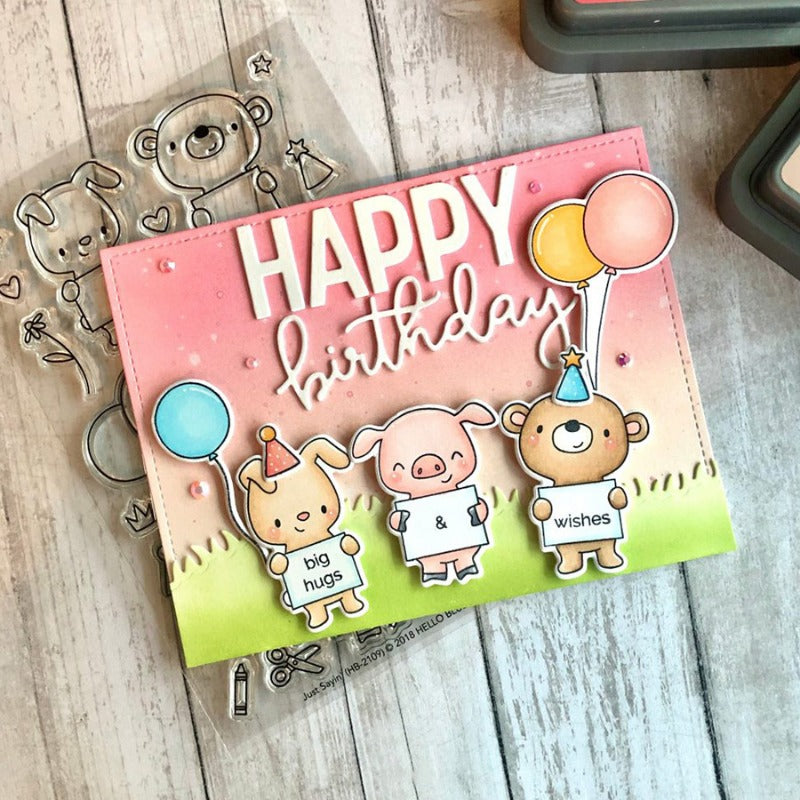Animal Message Board Dies & Stamps Set