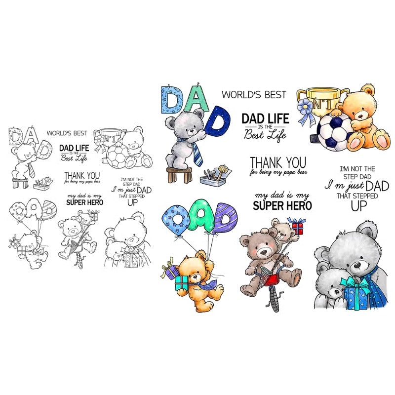 Cute Bear Dies & Stamps Set
