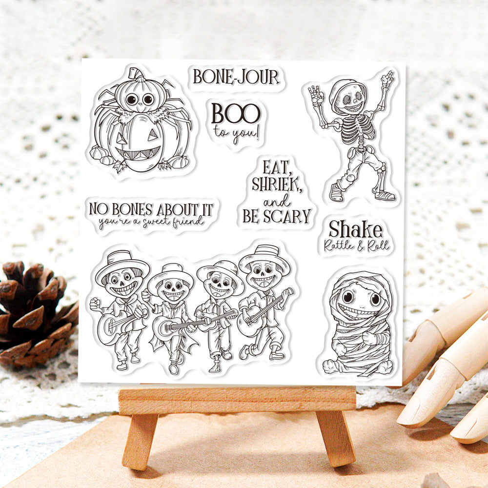 Halloween Theme Dies & Stamps Set