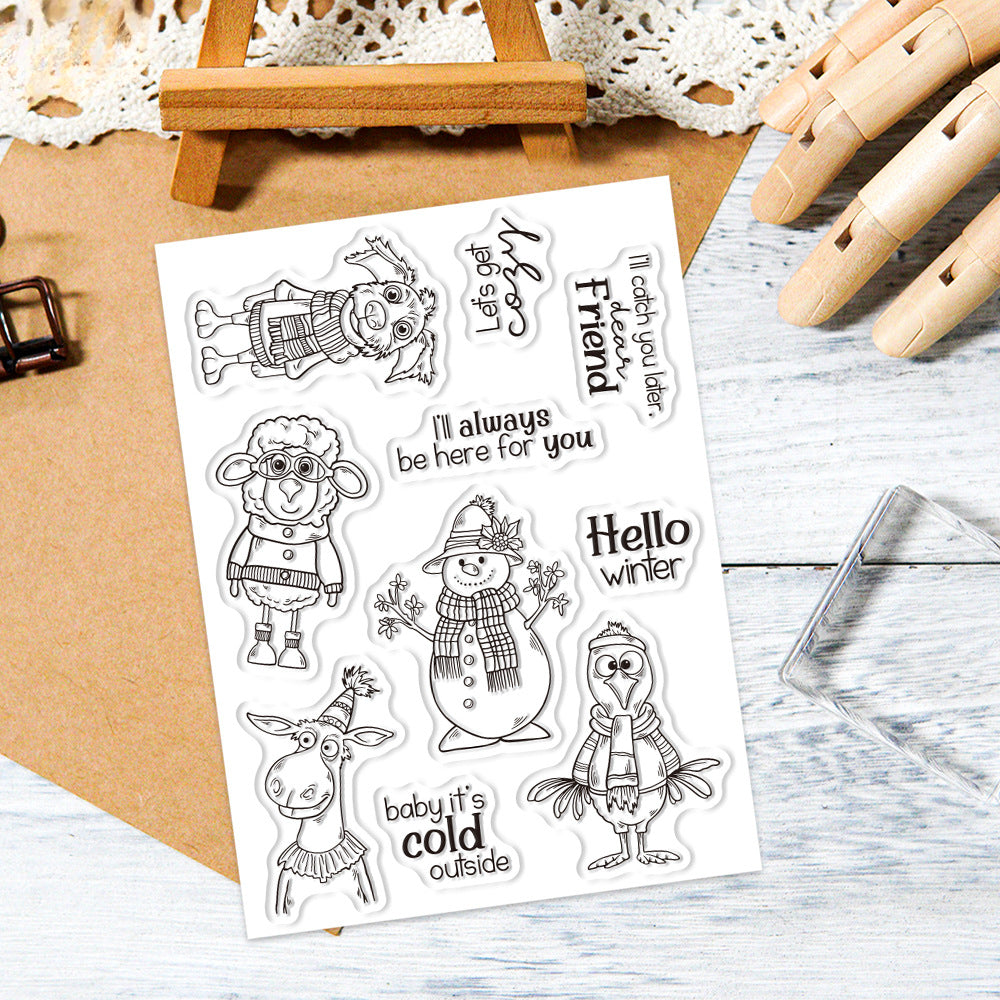 Winter Animals Dies & Stamps Set