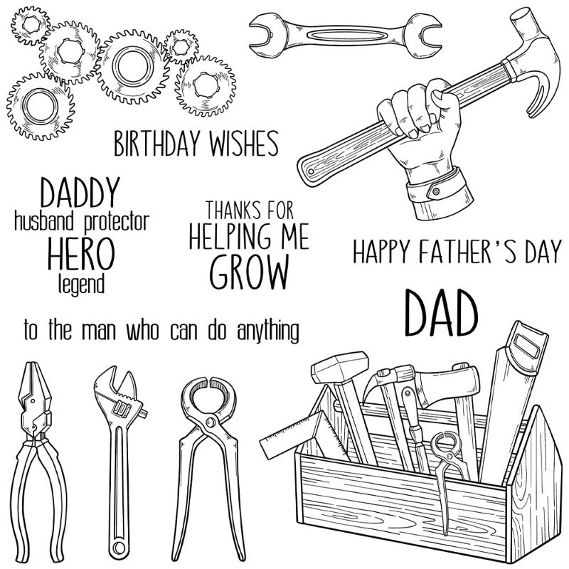 Tool Kit Dies & Stamps Set