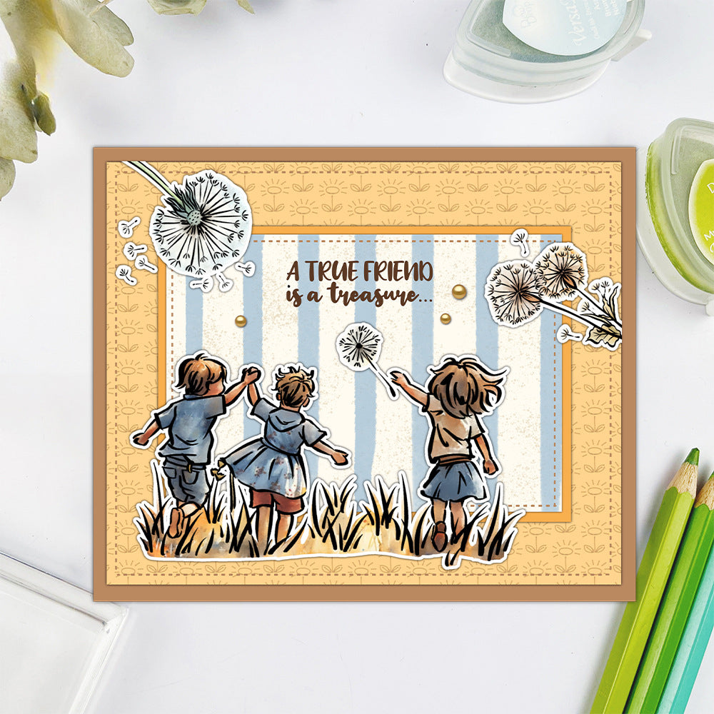 Dandelion Kids Dies & Stamps Set