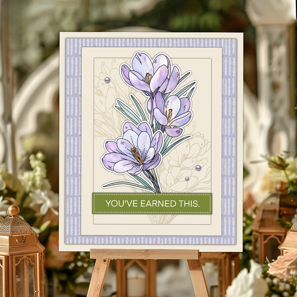 Spring Flowers Dies & Stamps Set