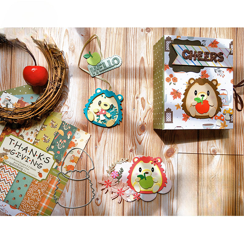 Cute Hedgehog Metal Cutting Dies