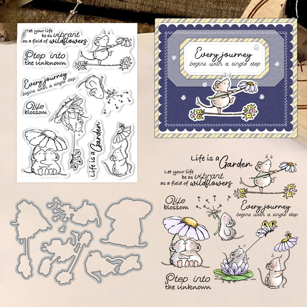Mouse Life Dies & Stamps Set