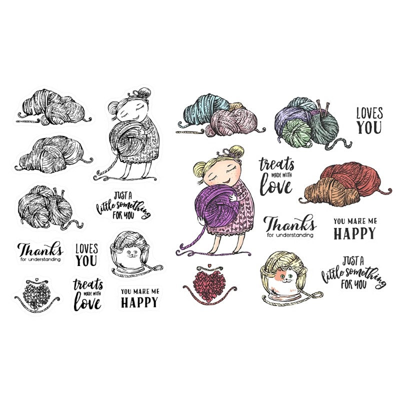 Yarn Girl Dies & Stamps Set