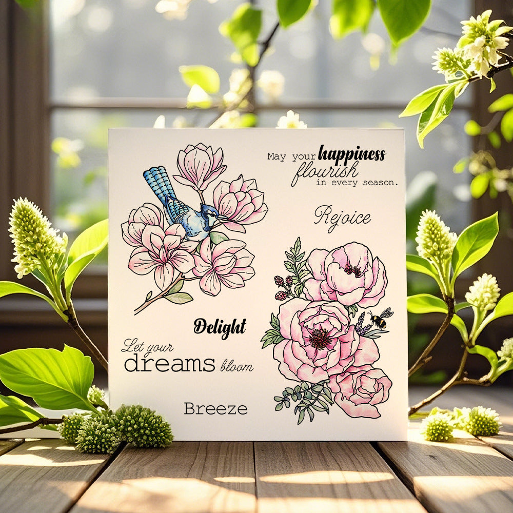 Magnolia Peony Clear Stamps