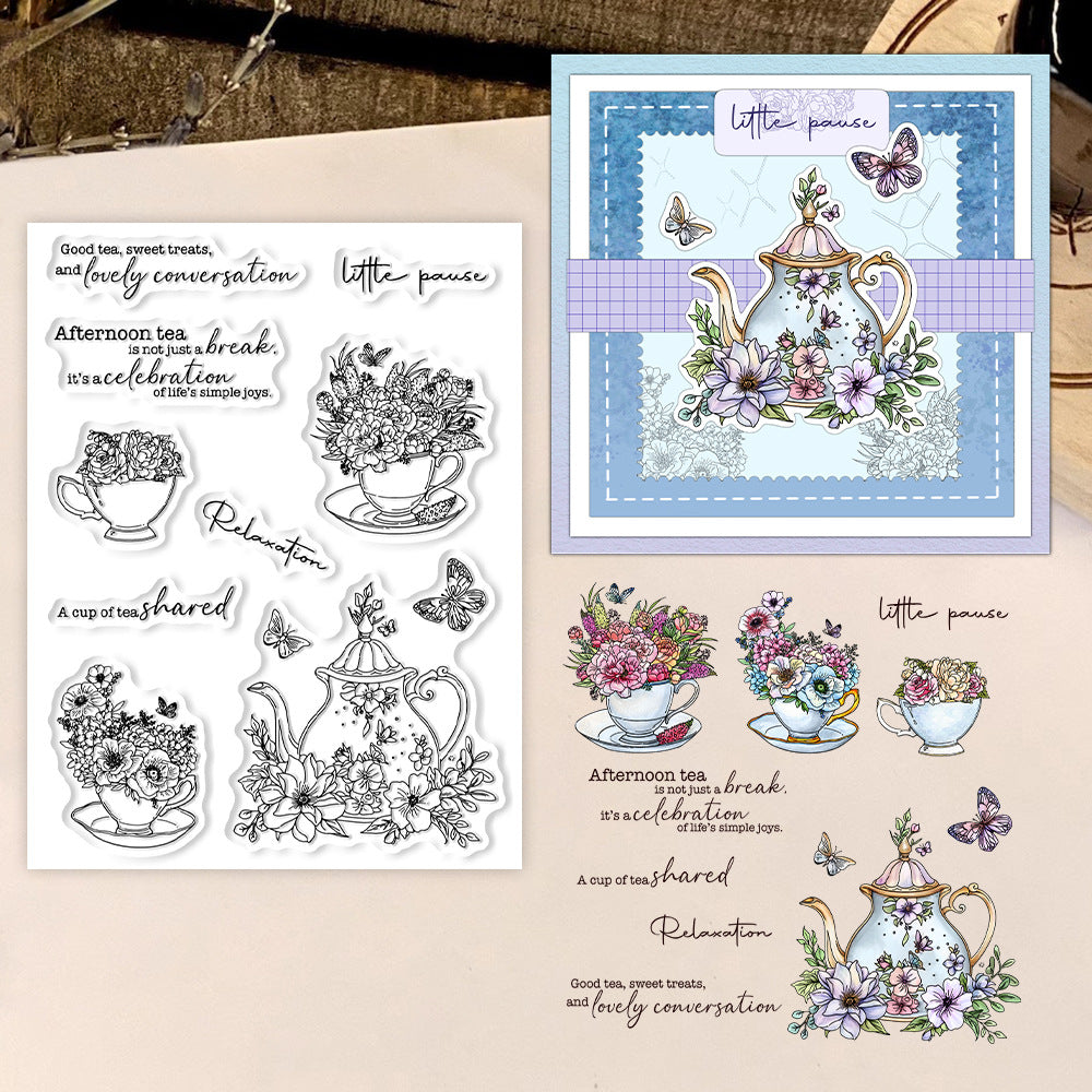 Tea Set Clear Stamps