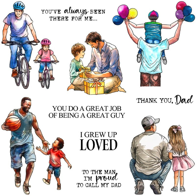 Father & Child Fun Time Dies & Stamps Set
